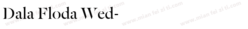 Dala Floda Wed字体转换